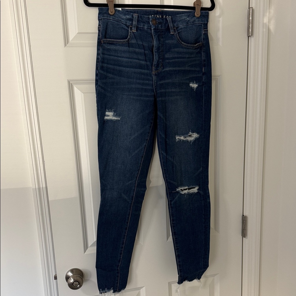 Women's Distressed Blue Dream Jeans